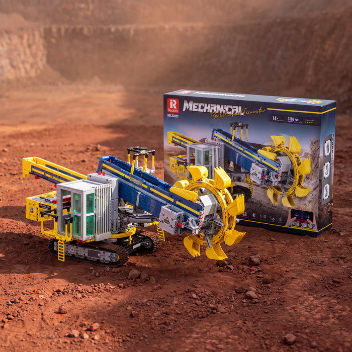 Reobrix 22017 Bucket Wheel Excavator Building Set — 3,188 Pieces