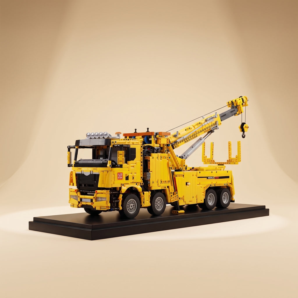 Mould King 17028 remote controlled road rescue rotator truck building set — photo 3 of 3