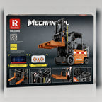 Reobrix 22002 site forklift building set — back of the box