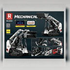 Reobrix 22004A remote controlled compact track loader building set — back of the box