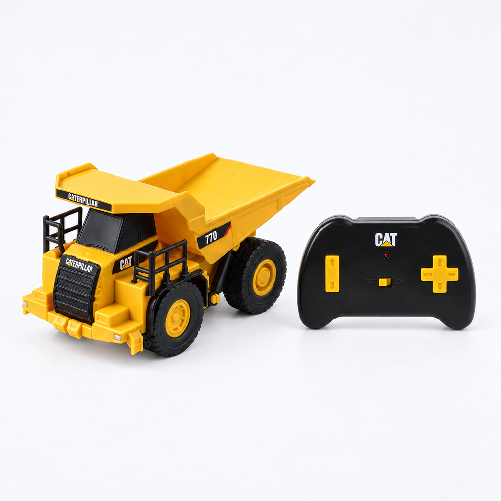 Mini CAT 770 mining truck 1:64 RC — machine with remote controller