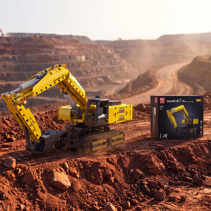 Mould King 15061/15062 Remote Controlled Excavator Building Set — 1,120 Pieces