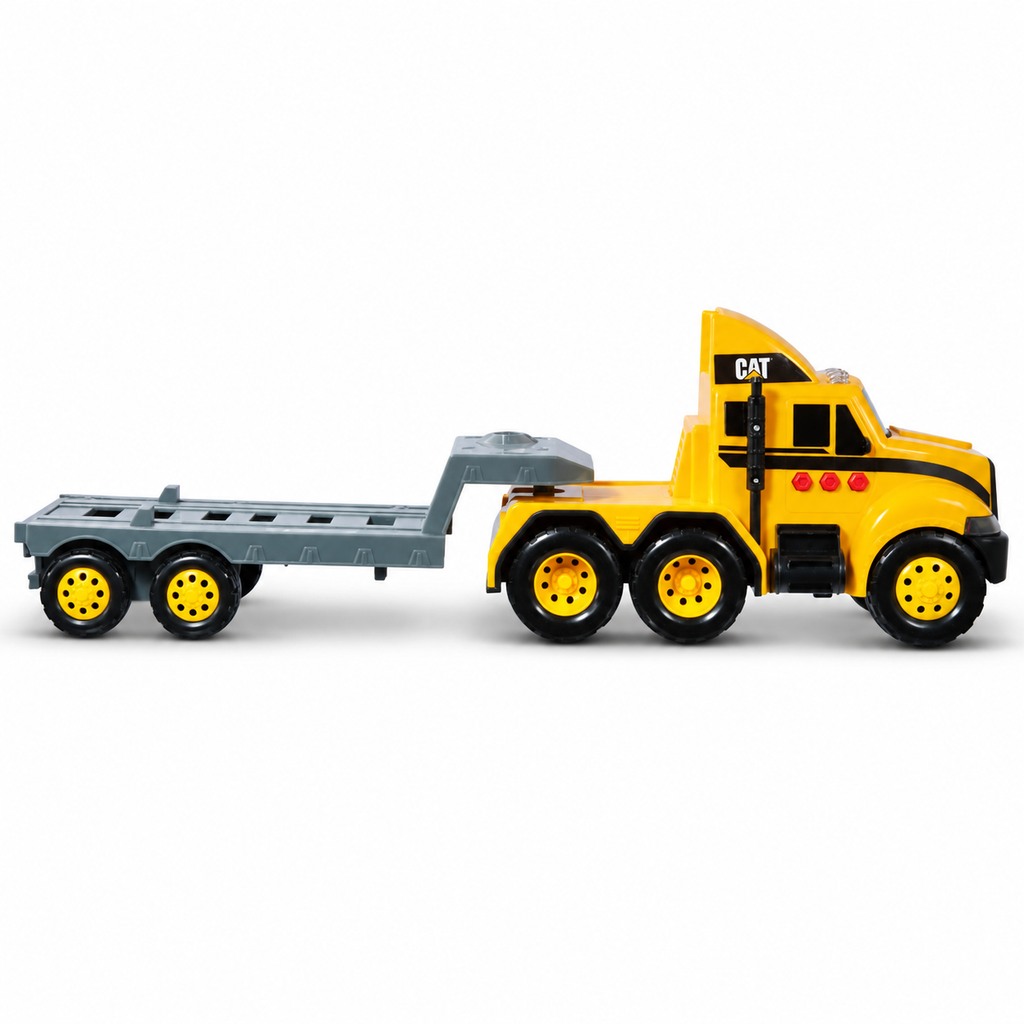 Cat® Heavy Movers Flatbed Truck with Wheel Loader