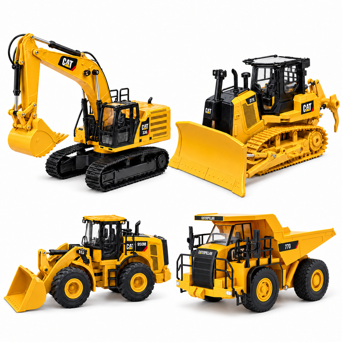 CAT RC Full Fleet 1:24 — 4 Machines